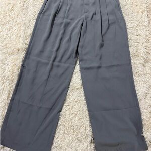 Women’s GAP Gray Wide Leg Pants Relaxed Fit Size 8